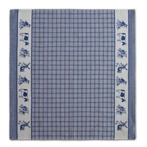 Ddddd theedoek dutchie 60 x 65 blue | 6 stuks