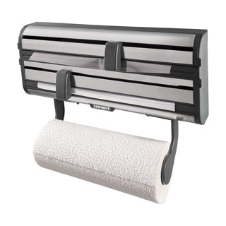 Leifheit rollenhouder parat royal - zwart rvs