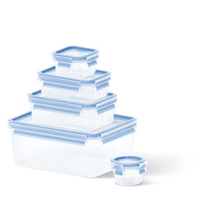Tefal masterseal fresh k3029012 vershouddoos - set van 5 - 100% lekvrij - vershoudbakjes - geschikt voor diepvries