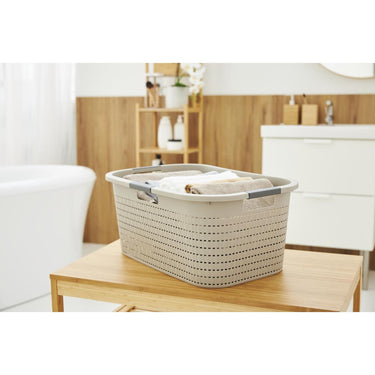 Rotho - wasmand 40l - country cappuccino