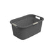 Rotho wasmand country 40l antraciet