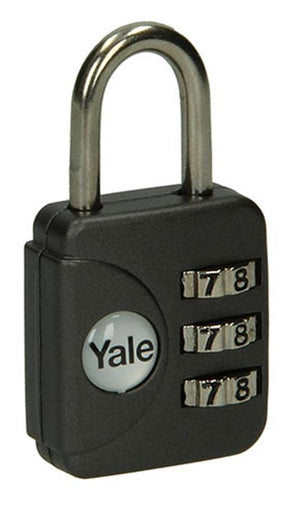 Yale 1018566 - bagage-cijferhangslot grijs yp1 28 121 1g 28mm | 6 stuks