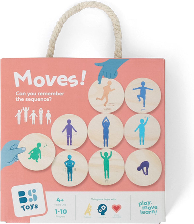 Chargez l'image dans la visionneuse de la galerie, Bs toys moves! denkspel - actief beweeg spel - speelgoed vanaf 6 jaar - houten kaarten - kinderspeelgoed - cadeau kind
