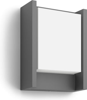 Philips led philips arbour buitenwandlamp - warmwit licht - breed