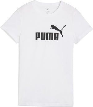 Puma ess no. 1 logo tee dames sportshirt - white