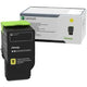Tonercartridge lexmark 78c2xye geel