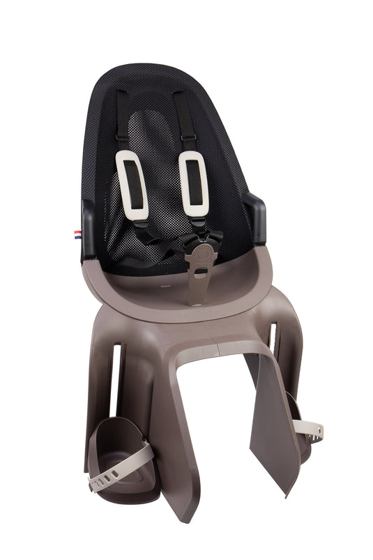 Qibbel achterzitje air bagagedrager zwart lichtbruin