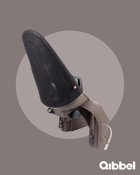 Qibbel achterzitje air frame zwart lichtbruin