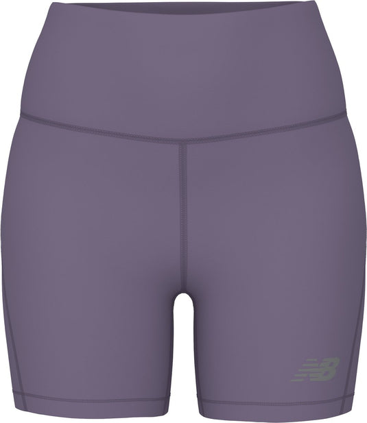 New balance sport fitted short 5 dames sportbroek - candied violet