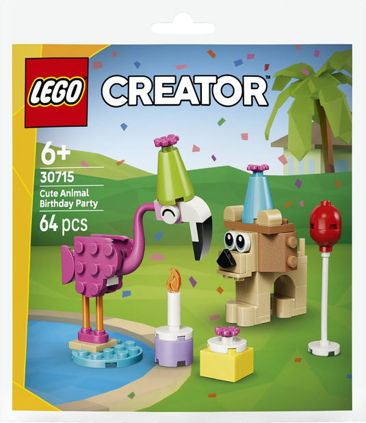 Lego creator - schattige dierenverjaardag (paperbag) - 30715