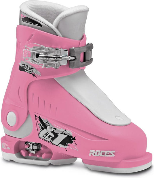 Roces - idea up - skischoenen - kinderen - 16.0-18.5 (25-29) - wit - roze