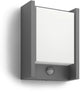 Philips led philips arbour buitenwandlamp - warmwit licht - met sensor - breed