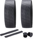 Bbb cycling stuurlint racefiets - beste grip en schokabsorptie - lengte: 200cm - dikte: 2.5mm - inclusief stuurdoppen - zwart - ultraribbon gel stuurtape bht-15g