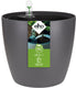 Elho all-in-1 brussel rond 18 + swi 17 - bloempot met watermeter - 100% gerecycled plastic - ø 18 cm - antraciet