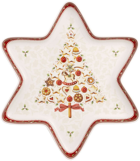 Merkloos sans marque villeroy boch winter bakery delight schaal ster large