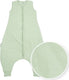 Meyco baby slub baby winter slaapoverall jumper - soft green - 104cm - 2.0 tog