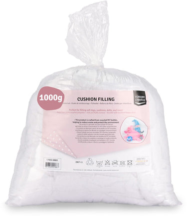 Vaessen creative kussenvulling - vulling voor knuffels - polyester vulmateriaal - 1000 g