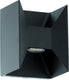 Eglo morino wandlamp buiten - led - 18 cm - antraciet