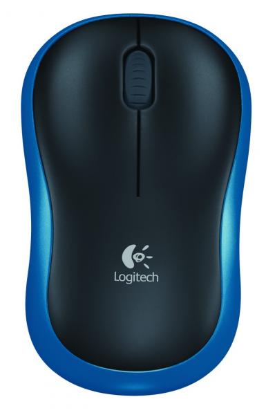 Load image into Gallery viewer, Logitech m185 wireless optical mouse blue [rf 2.4ghz, 1000 dpi, 3-button, aa, 10m]
