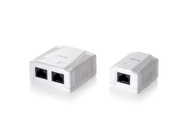 Equip 235212 surface mounted box 2-port cat.6 unshielded, white