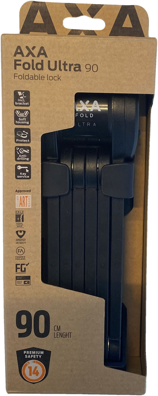Axa vouwslot fold ultra 90 - zwart - art 2