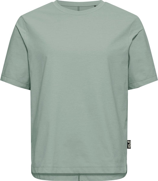 Jack wolfskin travel t w dames outdoorshirt-green zinnia