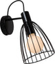 Lucide macarons - wandlamp - 1xe27 - zwart