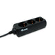 Equip ups pdu stekkerdoos met 3 contacten zwart - 1,1 meter