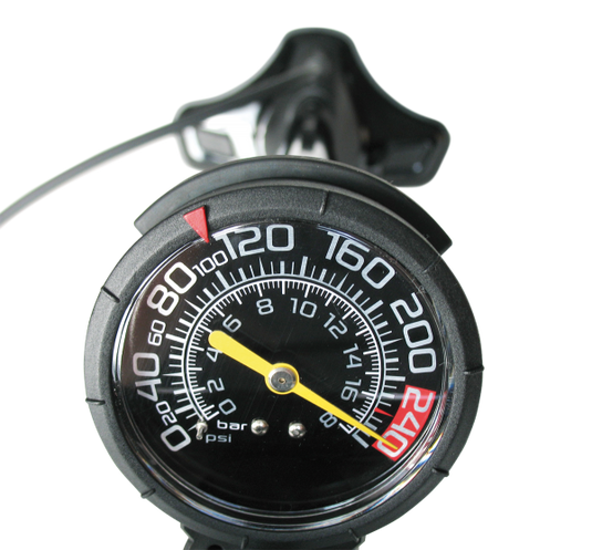 Superspark var voetpomp magnum air force - zwart