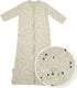 Meyco baby rib mini spot baby slaapzak met mouwen - sand melange - 70cm - 1.0 tog