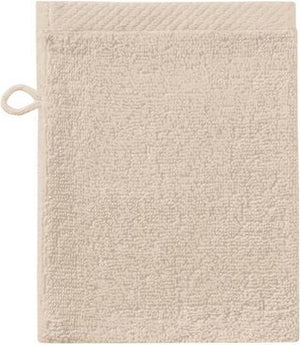 Seahorse - pure - 3x washandjes - 16x21 cm - set van 3 stuks - zandkleur