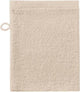 Seahorse - pure - 3x washandjes - 16x21 cm - set van 3 stuks - zandkleur
