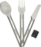 Esbit camping bestek - titanium - siliconen sleeve - extra diepe lepel