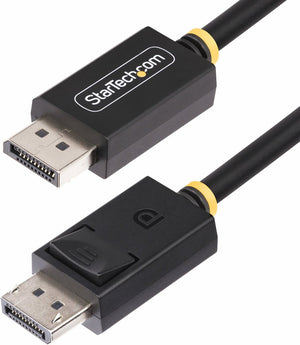 Startech 1m displayport 2.1 kabel, vesa gecertificeerde dp80 displayport kabel, uhbr20 hdr hdcp 2.2, 16k 8k 60hz