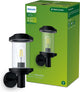 Philips led philips listra wandlamp - zwart - e27