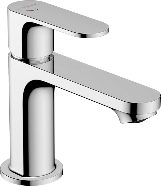 Hansgrohe rebris s - wastafelmengkraan - ééngreeps bediening - coolstart energiebesparend - met trekwaste - 80mm maat - chroom