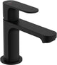 Hansgrohe rebris s - wastafelmengkraan - ééngreeps bediening - coolstart energiebesparend - met trekwaste - 80mm maat - mat zwart