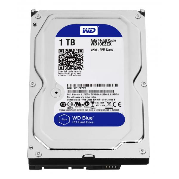 Load image into Gallery viewer, Western digital wd10ezex caviar blue hdd, 1tb, 3.5 , sata3, 64mb, 7200rpm, 150 mib s, 6.8w
