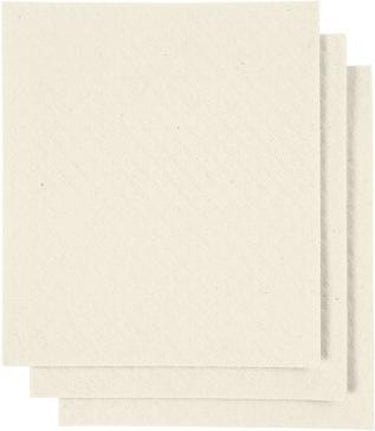 Creativ company http: www.cchobby.nl sponsdoek-afm-17x19-5-cm-off-white-3-stuk-1-doos