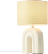 Nordlux haze-tafellamp-keramiek-textiel-e27-beige