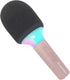 Kidywolf kidymic roze – draadloze karaoke microfoon voor kinderen met bluetooth, led lichteffecten stemvervorming