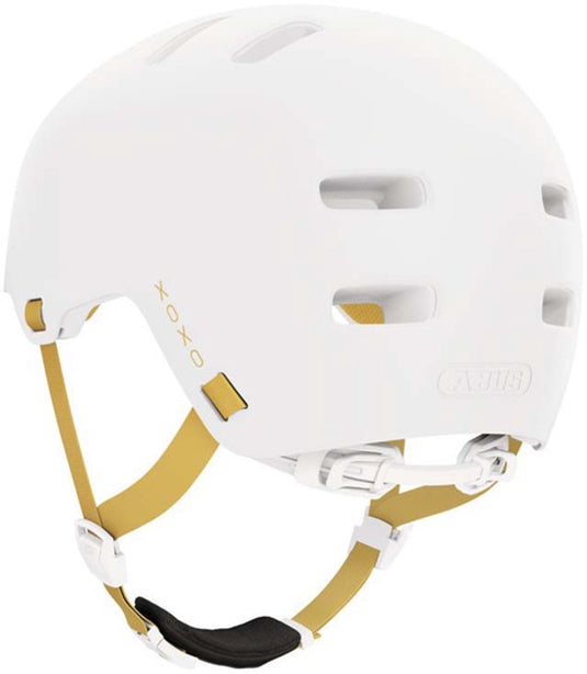 Abus fietshelm xoxo polar white m - 54-58 cm - wit - geschikt voor gebruik op elektrische fietsen - stadsfietsen - 400 g