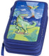 Etui faber castell 3 compartimenten dinosaurus zonder inhoud