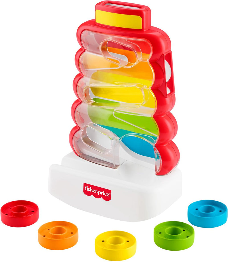 Afbeelding laden in galerijviewer, Fisher-price rollende ringen in wiebelende stapeltoren
