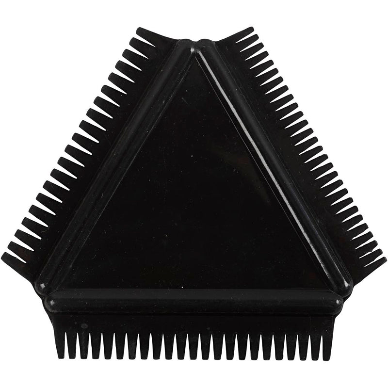 Load image into Gallery viewer, Https: www.cchobby.nl structuurkam-van-rubber-afm-9-cm-zwart-1-stuk
