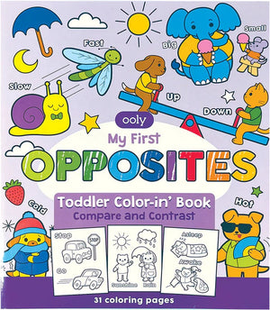 Ooly - kleurboek voor kleuters - mijn eerste tegenstellingen