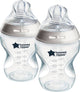 Tommee tippee natural start babyflessen - set van 2 x 260ml baby flessen - lage toevoersnelheid 0m+