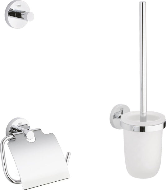 Grohe essentials accessoireset - toiletrolhouder - toiletborstelset - haak