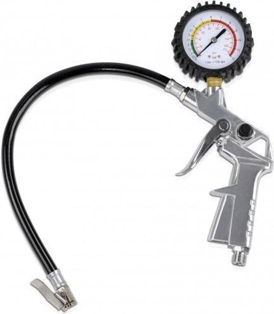 Powerplus powair0100 pneumatisch bandenvulpistool - max. druk: 6bar - incl. manometer