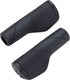 Bbb cycling kingcomfort - ergonomische handvatten fiets - 135mm - antislip fietshandgrepen - zwart - bhg-121